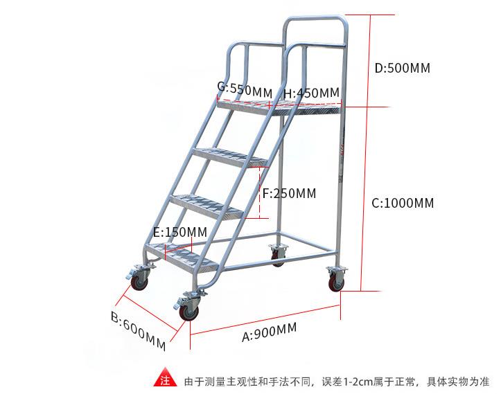 移動(dòng)平臺(tái)貨架爬梯